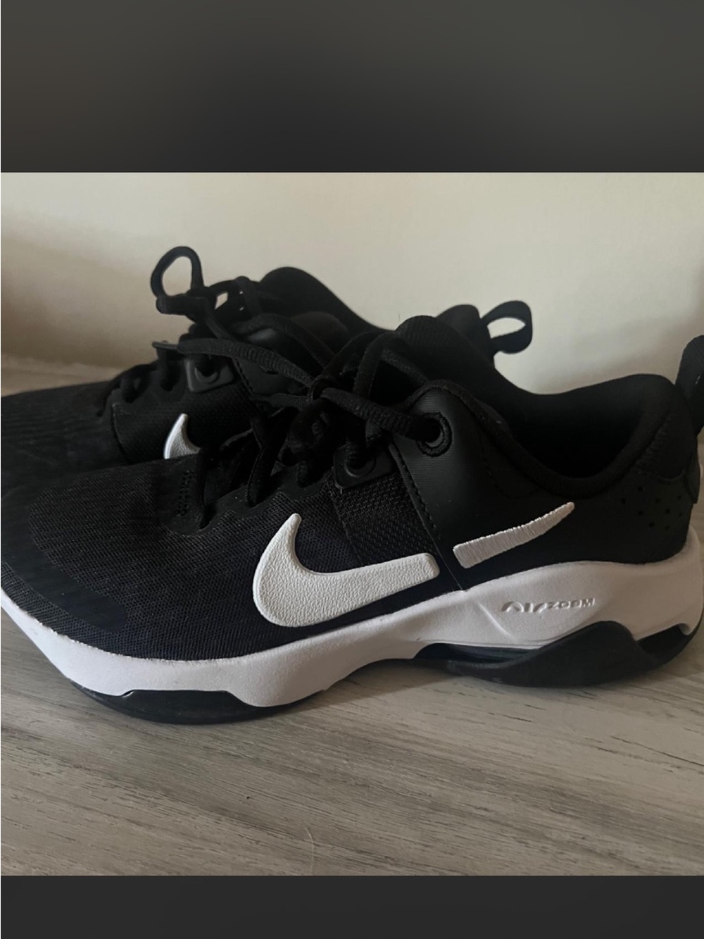 Nike Black and White Women's Air Zoom Sneakers